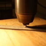Turning the brass disc